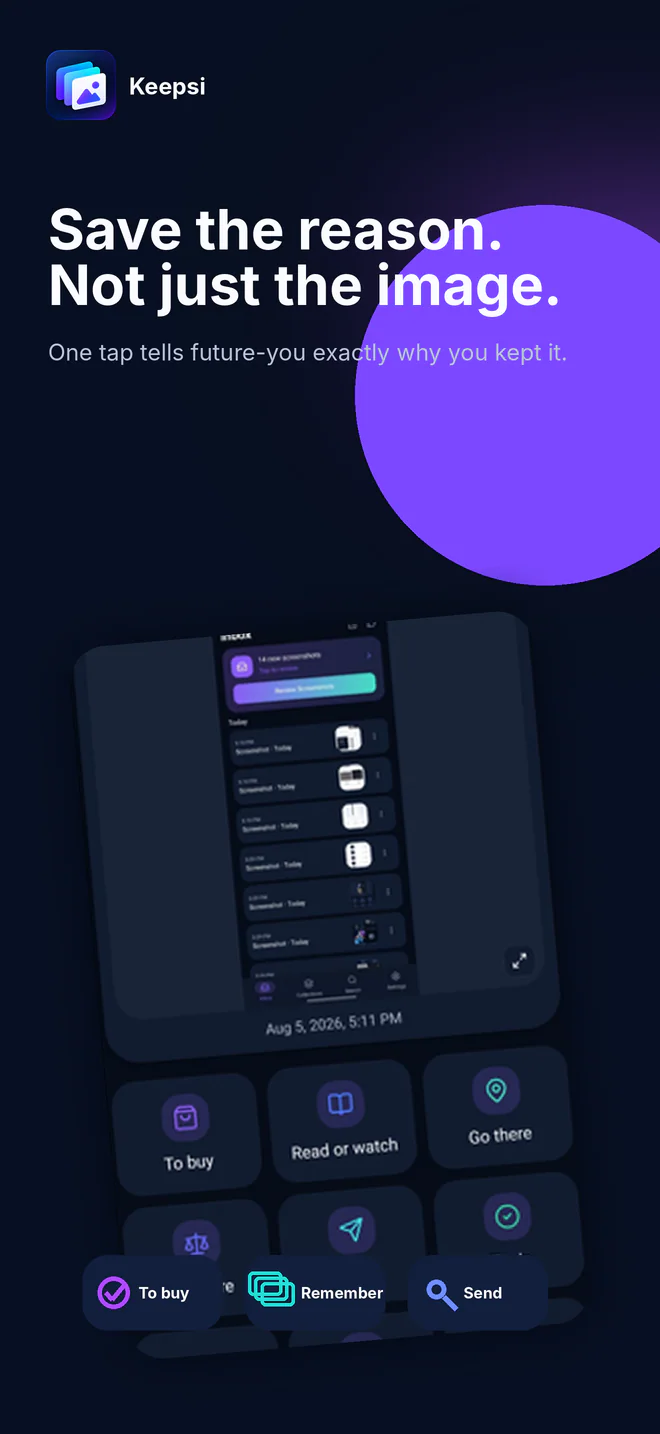 Keepsi screen 3