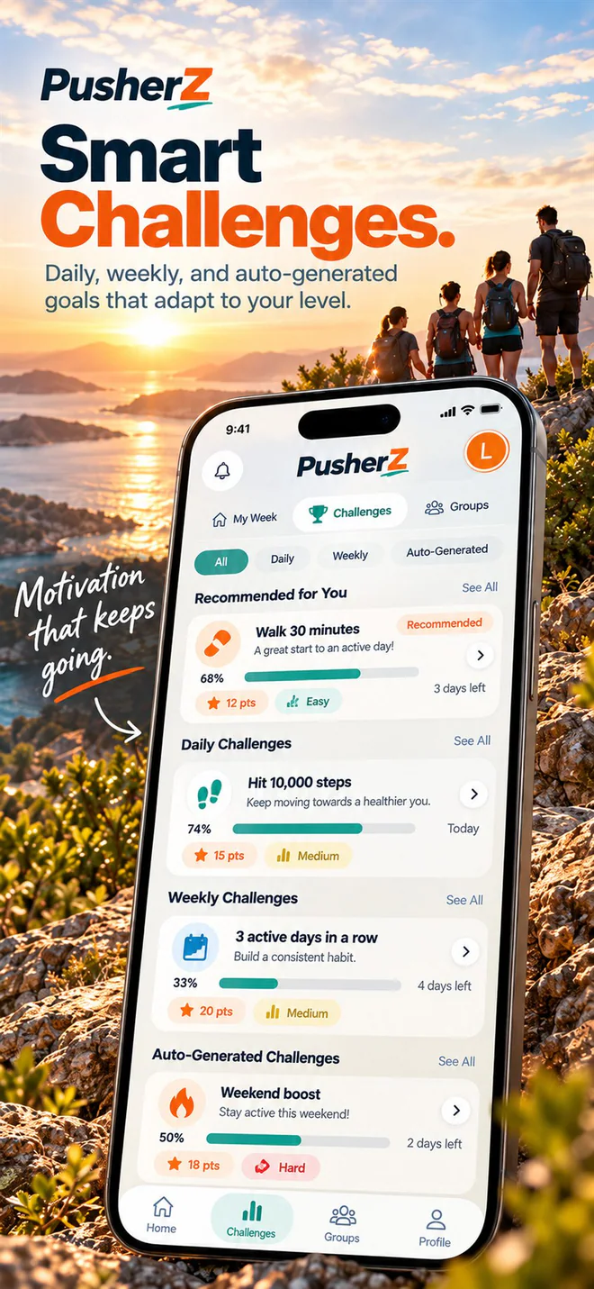PusherZ screen
